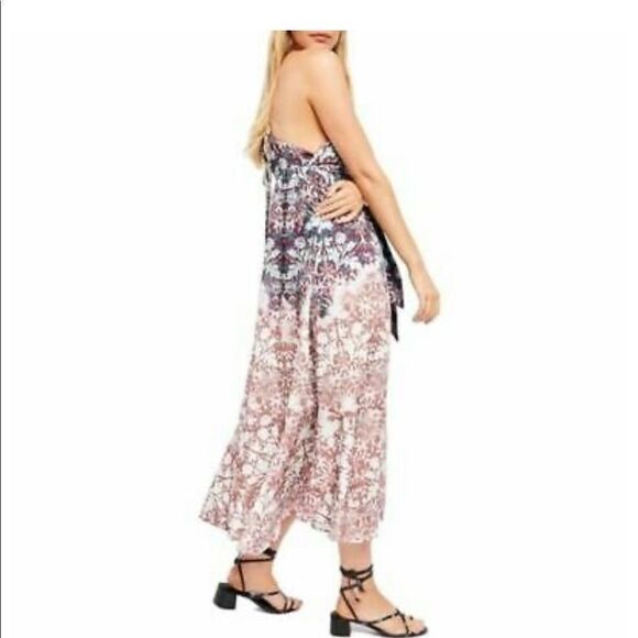 NWT Free People Sun Bleached Tie Front Midi Dress - Picture 4 of 7
